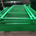 Valla de malla de alambre de PVC verde